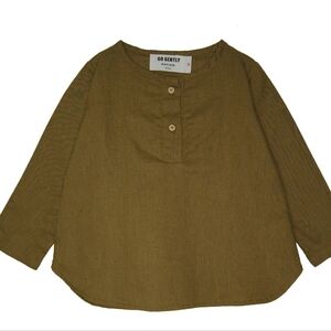 Organic Cotton and Hemp Placket Top in size 5